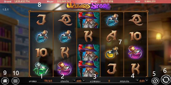 How to play Wizard Store Slot